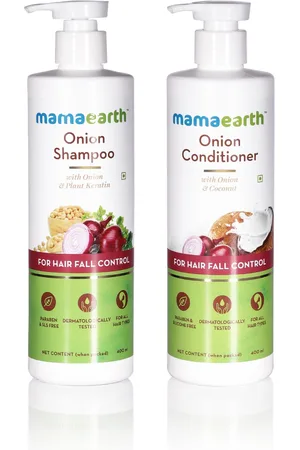 Mamaearth Unisex Set Of Hair Fall Control Shampoo & Conditioner