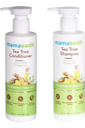 Mamaearth Sustainable Pack Of Tea Tree Shampoo Conditioner