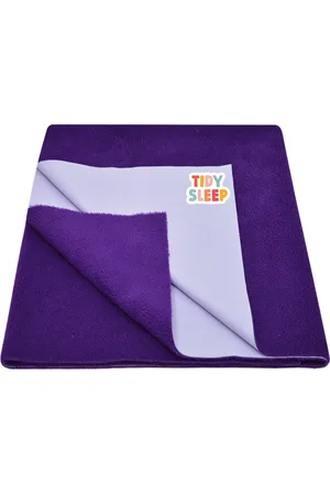 TIDY SLEEP Kids Purple Solid Water Resistant Mattress Protector