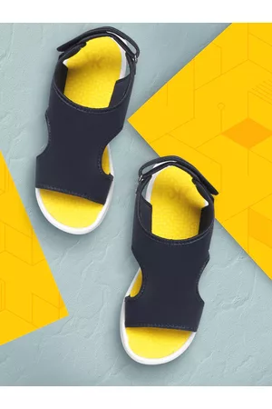 Kook N Keech Women Navy Blue Solid Sports Sandals with Cut-Out