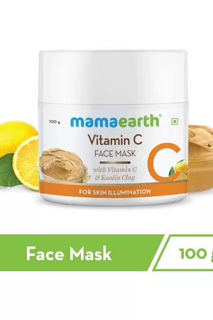 Mamaearth Vitamin C Face Mask With Vitamin C & Kaolin Clay for Skin Illuminitation - 100 g