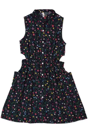 Pepe Jeans Navy Blue Floral Printed Dress