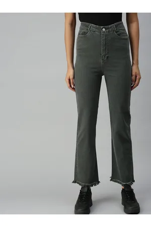 SHOWOFF Women Grey Jean Relaxed Fit High-Rise Stretchable Jeans