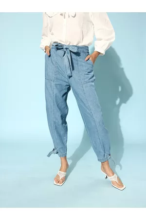 DressBerry Women Stunning Blue Relaxed Fit Jeans