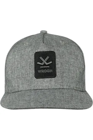 WROGN Unisex Grey Embroidered Snapback Cap