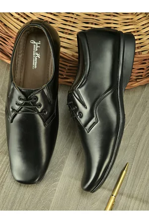 John Karsun Men Black Formal Derbys