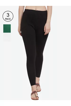 GRACIT Women Pack of 3 Solid Ankle-Length Leggings