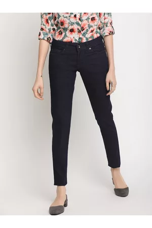Pepe Jeans Women Blue Regular Fit Mid-Rise Clean Look Jeans