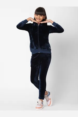 Sweet Dreams Girls Navy Blue Fleece Tracksuits