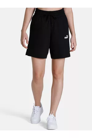 PUMA Women Relaxed Fit Cotton Shorts