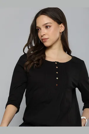 Chemistry Women Black Solid Top