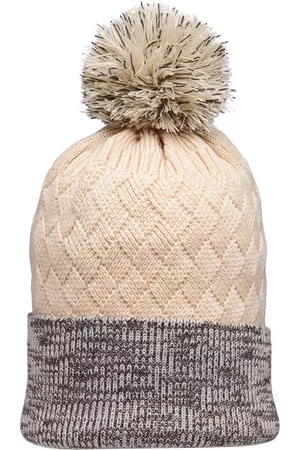 513 Clothing Women Beige & Tan Brown Beanie