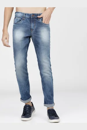 Ketch Men Blue Slim Fit Heavy Fade Stretchable Jeans