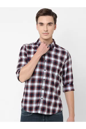 Pepe Jeans Men Black Tartan Checks Checked Casual Shirt