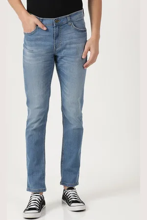 Lee Men Blue Bruce Skinny Fit Heavy Fade Stretchable Jeans