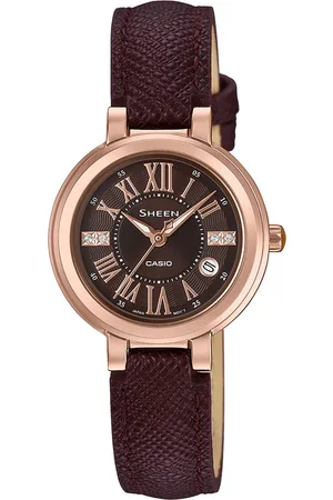 Casio Sheen Women Brown Dial Analog Watch SHE-4029PGL-5AUDF - SX214