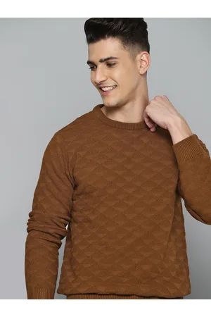 Mast & Harbour Men Brown Pullover