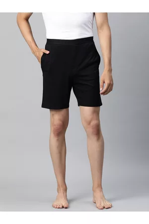 Marks & Spencer Men Black Solid Lounge Shorts