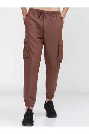 Ketch Men Taupe Joggers Trousers