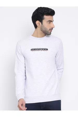 Richlook Men Grey Printed Sweatshirt