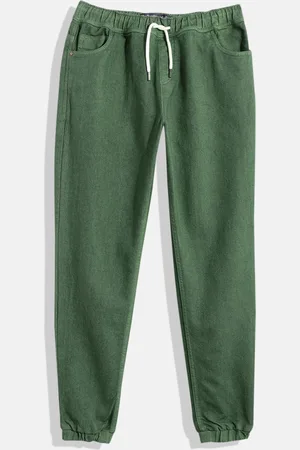 Roadster Boys Green Jogger Stretchable Jeans