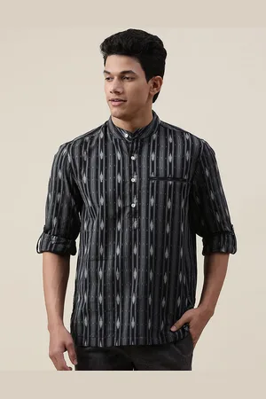 Fabindia Men Slim Fit Printed Casual Cotton Shirt