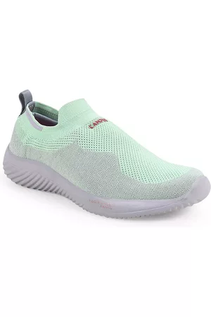 Campus Women Green Mesh Walking Shoes