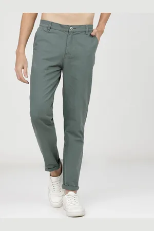 Ketch Men Grey Slim Fit Trousers