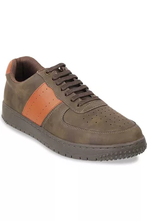 Metro Men Olive Green Sneakers