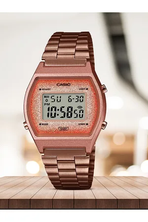 Casio Vintage B640WCG-5DF Rose Gold Digital Dial Rose Gold Stainless Steel Band D187