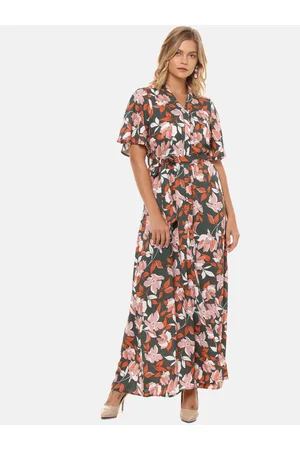 Campus Women Multicoloured Printed Maxi Dress