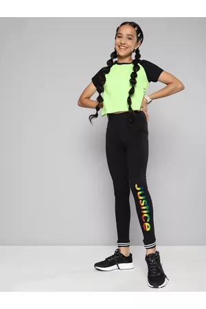 Justice girls' leggings & churidars, compare prices and buy online