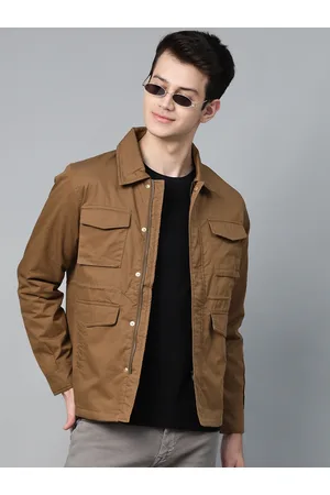 HERE&NOW Men Brown Solid Tailored Jacket