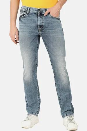 EVERBLUE Men Stretchable Regular Fit Heavy Fade Midrise Jeans