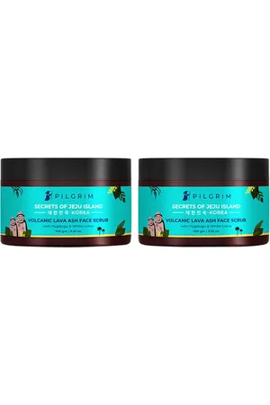 Pilgrim Set of 2 Face Scrub for De-Tan, Exfoliation, Glowing Skin - 100 g each