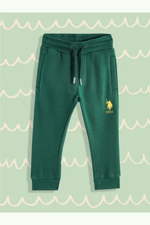 Ralph Lauren Boys Green Solid Joggers