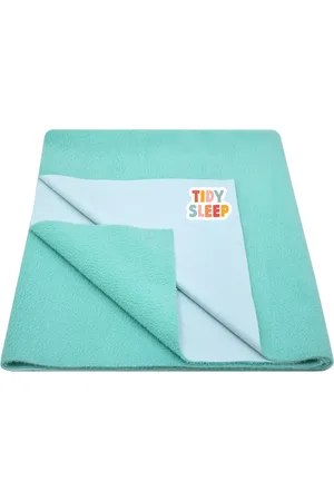 TIDY SLEEP Kids Sea Green Solid Water Resistant Mattress Protector