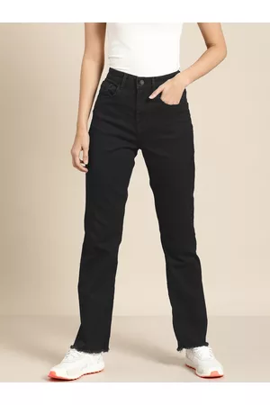 Moda Rapido Women Black Regular Fit Mid-Rise Clean Look Jeans
