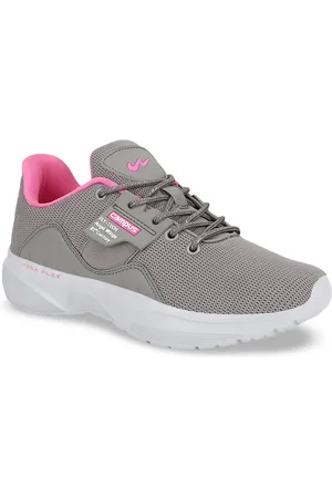 Campus Women Grey Mesh Running Shoes