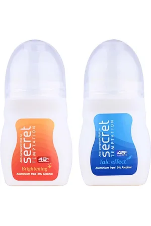 Secret Temptation Set Of 2 Talc Effect and Brightening Roll-On 100ML