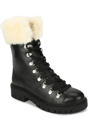 Truffle Collection high leg snow boots in black