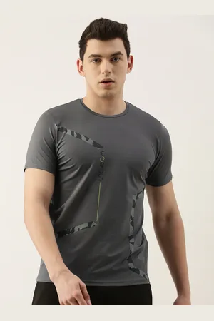 Sweet Dreams Men Grey Camouflage Printed Lounge T-shirt
