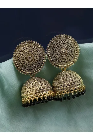 Crunchy Fashion Bollywood Stylish Traditional Indian Jewelry Meenakari  Jhumka Earrings for Women, Large, Metal, cultured pearls price in UAE |  Amazon UAE | kanbkam