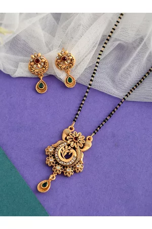 Silvermerc Designs Women Gold-Plated Mangalsutra
