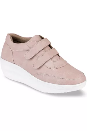 VALIOSAA Women Old Rose Pink Solid Slip-On Sneakers