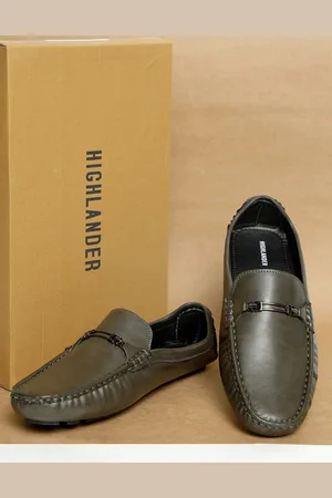 Highlander Men Solid Horsebit Driving Shoes
