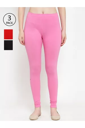 GRACIT Women Pack Of 3 Solid Ankle-Length Leggings