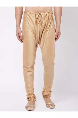 Vastramay Men Rose Gold-Coloured Solid Relaxed-Fit Pyjama