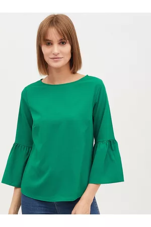 Harpa Women Green Solid Top