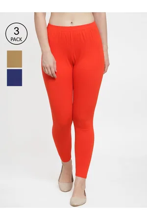 Jinfo Women Pack Of 3 Solid Ankle Length Leggings